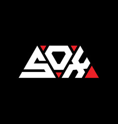 Sox Triangle Letter Logo Design With Triangle