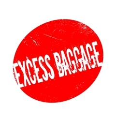 Excess Baggage Rubber Stamp