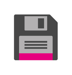 Isolated Floppy Disk Office Supply Icon