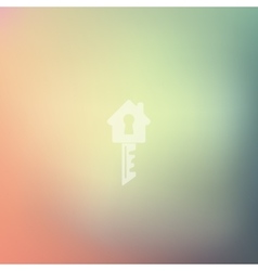 Key Icon On Blurred Background