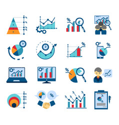 Data Analysis Flat Icons Collection