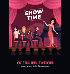 Opera Invitation Night Show Performance Placard