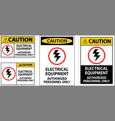 Electrical Safety Sign Caution