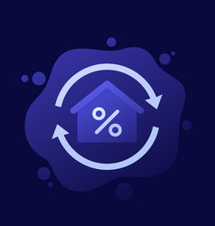 Mortgage Refinance Icon Design