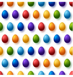 Rainbow Easter Eggs Seamless Pattern Happy Easter