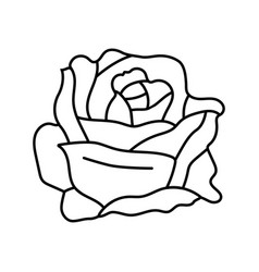 Rose Flower Spring Line Icon