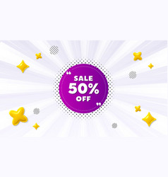 Sale 50 Percent Off Banner Discount Sticker Shape