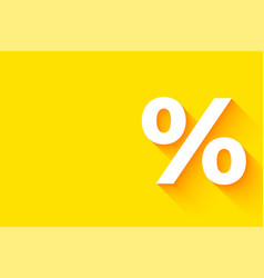 Accounting Percentage Icon Yellow Background For