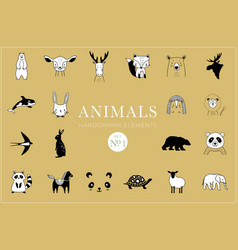 Animals Handdrawn Elements Animal