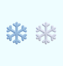 Blue And White 3d Snowflake Set Of Winter Weather