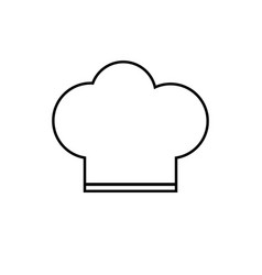 Chef Hat Icon On White