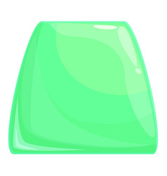 Green Jelly Icon Cartoon Candy Fruit