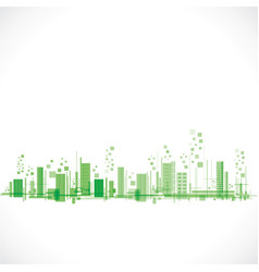 Abstract Green Building Escape Stock