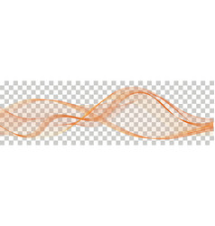 Abstract Wave Swirl Twisted Line Summer Orange