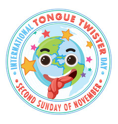 International Tongue Twister Day Banner Design