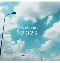 New Year Template Aesthetic Cloudy Sky Social