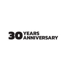 30 Years Anniversary Logo Design 30th Birthday