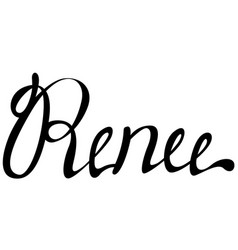 Renee Name Lettering