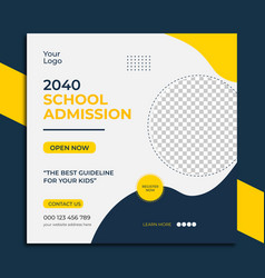 School Admission Social Media Post Template