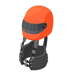 Sportswear Icon Isometric Red Karting