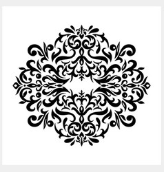 Vintage Element Isolated Damask Pattern