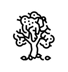 Tree Autumn Line Icon