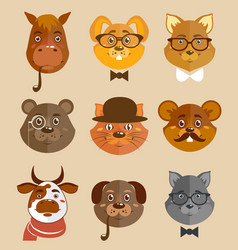 Animal Hipsters Icons