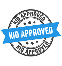 Kid Approved Stamp Label