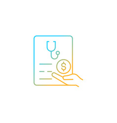 Paid Sick Days Gradient Linear Icon