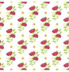 Seamless Pattern With Camellia Flowers