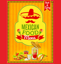 Mexican Food Menu Poster