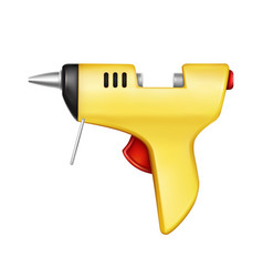 3d Realistic Yellow Glue Gun