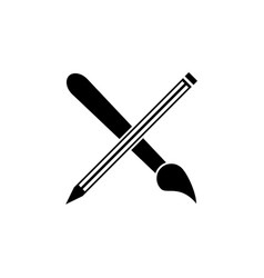 Drawing Tools Pencil Brush Flat Icon