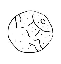 Orange Rotten Food Line Icon