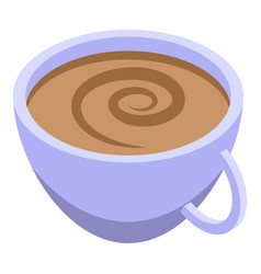 Soy Milk Coffee Icon Isometric Drink Vegan