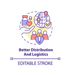 Better Distribution And Logistics Concept Icon