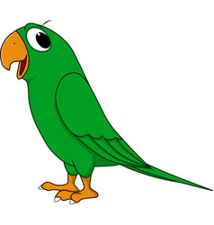 Green Parrot Cartoon