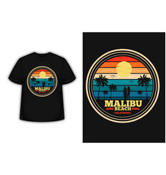 Malibu Beach California Merchandise Silhouette