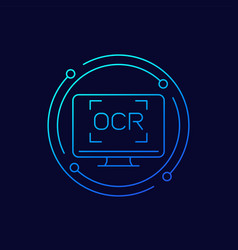 Ocr Optical Character Recognition Line Icon