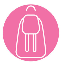 Small Pink Backpack On A White Background