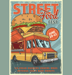 Street Food Truck Flyer Colorful