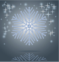 Brilliance Diamond Snowflake Winter Background