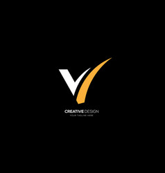 Elegant Letter Design V Branding Logo