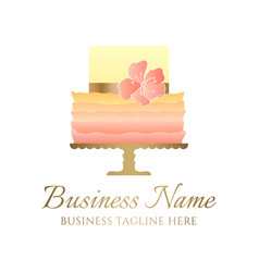 Rainbow Cake Logo For Bakery Business Or Birthday