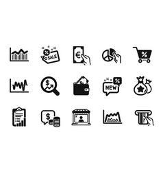 Set Of New Finance And Trade Chart Icons