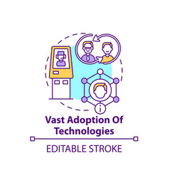 Vast Adoption Technologies Concept Icon