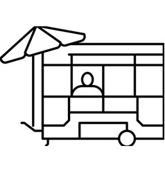 Food Cart Line Icon