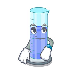 Waiting Graduated Cylinder On For Cartoon Trial