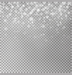 Christmas Falling Snow Isolated On Dark Bac