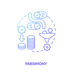 Parsimony Concept Icon